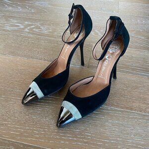 Jeffrey Campbell Suede Ankle Strap Pumps  | 9.5M